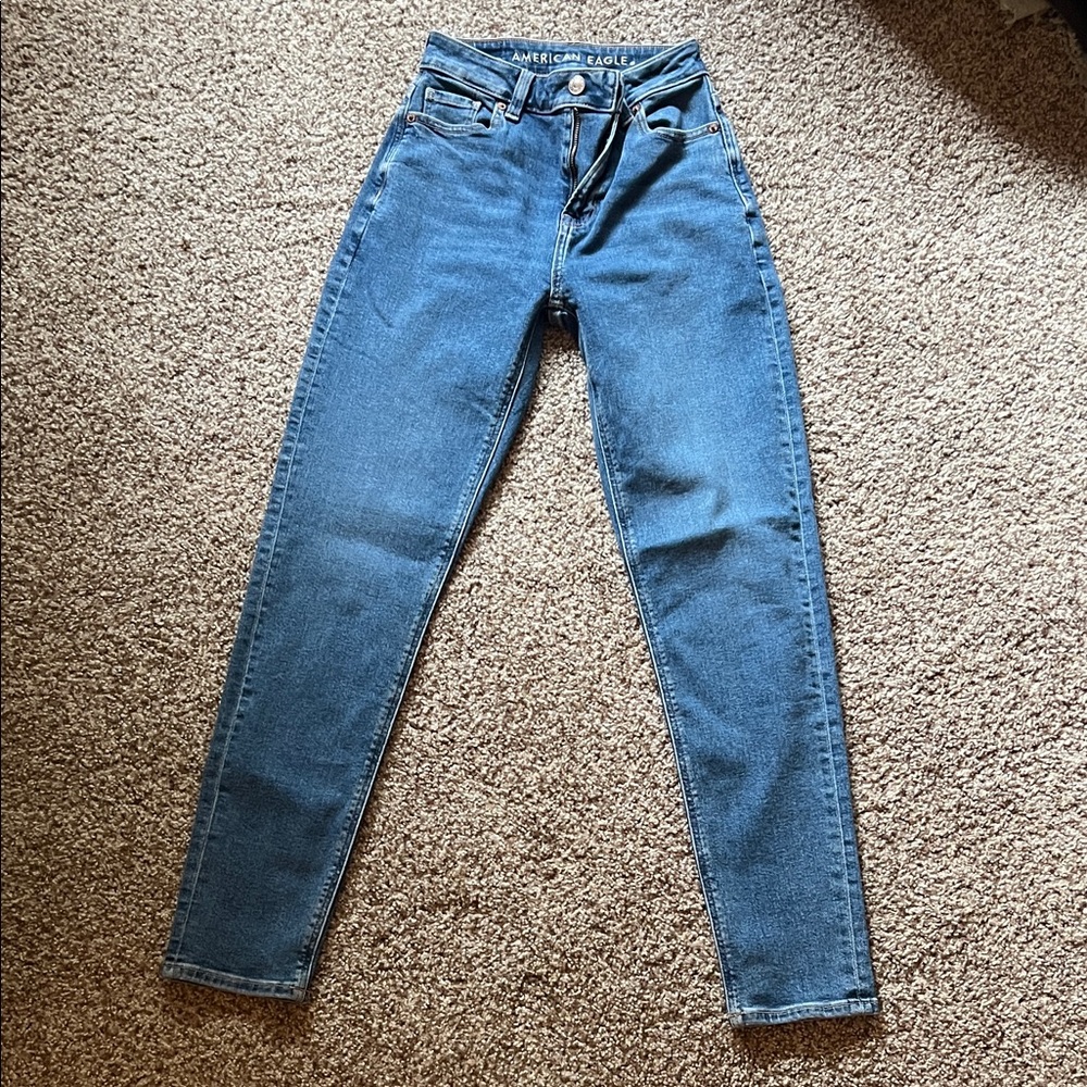 American Eagle Outfitters High Rise Blue Jeans